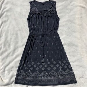 Lucky Brand Knit Dress Size S Navy and Gray